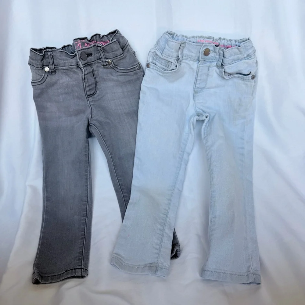 The Children's Place Girls' Jeans - Gray & Light Blue